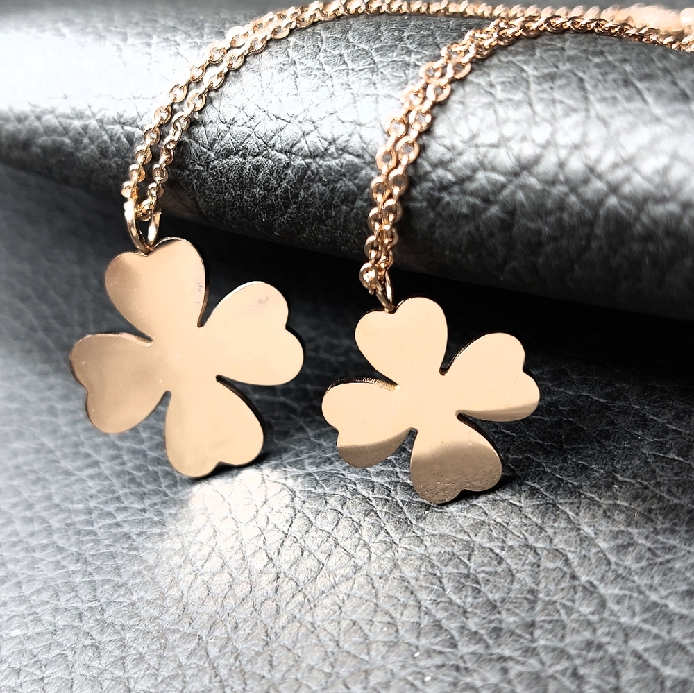 Four-Leaf Clover 316L Stainless Steel Necklace